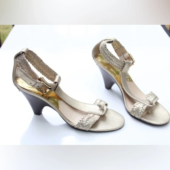 Michael Kors T strap heeled sandals - Picture 1 of 14